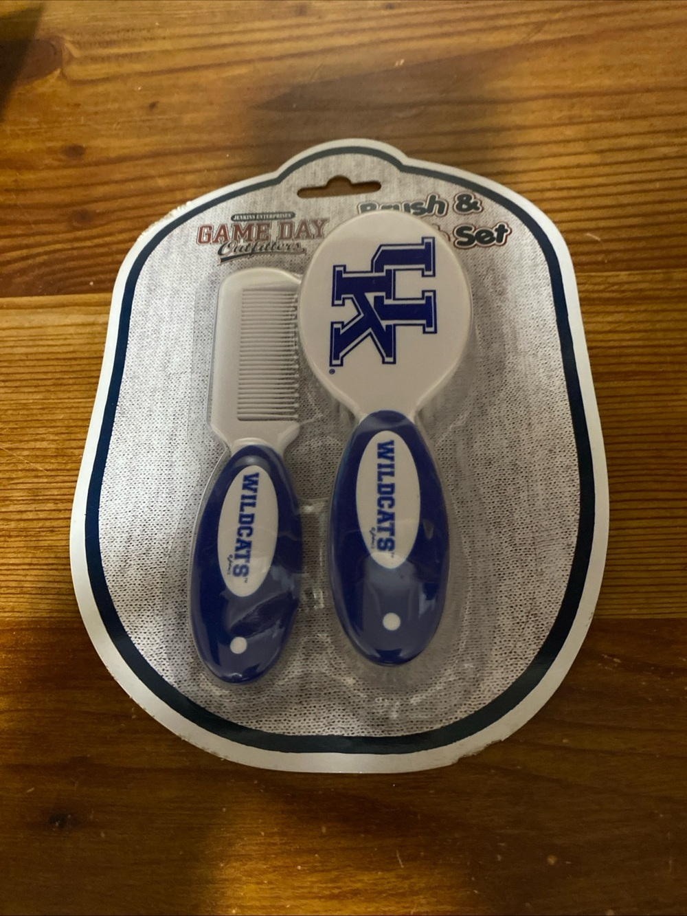 Wildcats Blue Hair Brush & Comb Set - Team Logo